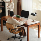 Hudson Solid Wood Office Table with Storage
