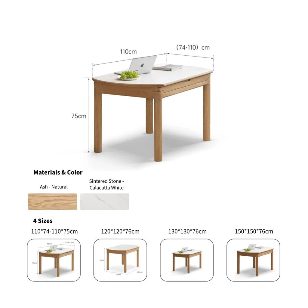 Jasper Extendable Round Dining Table