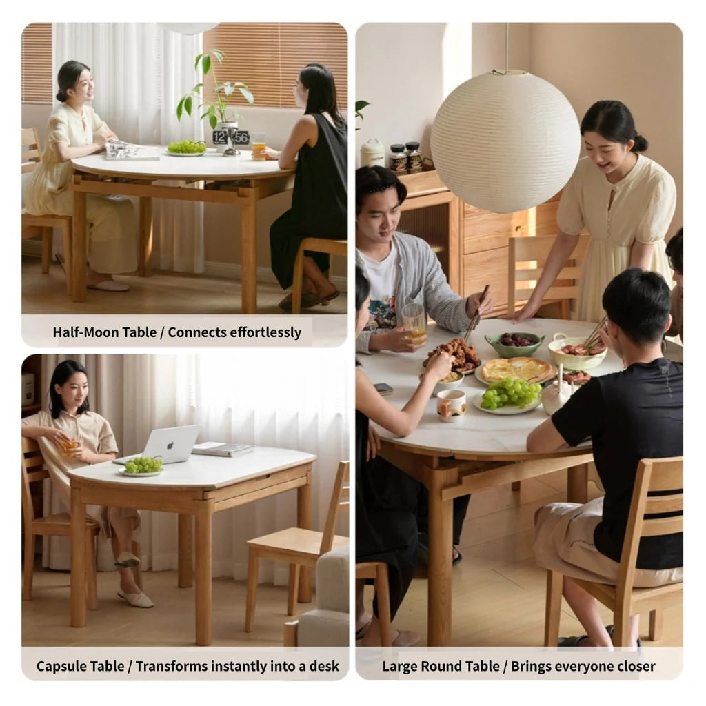 Jasper Extendable Round Dining Table
