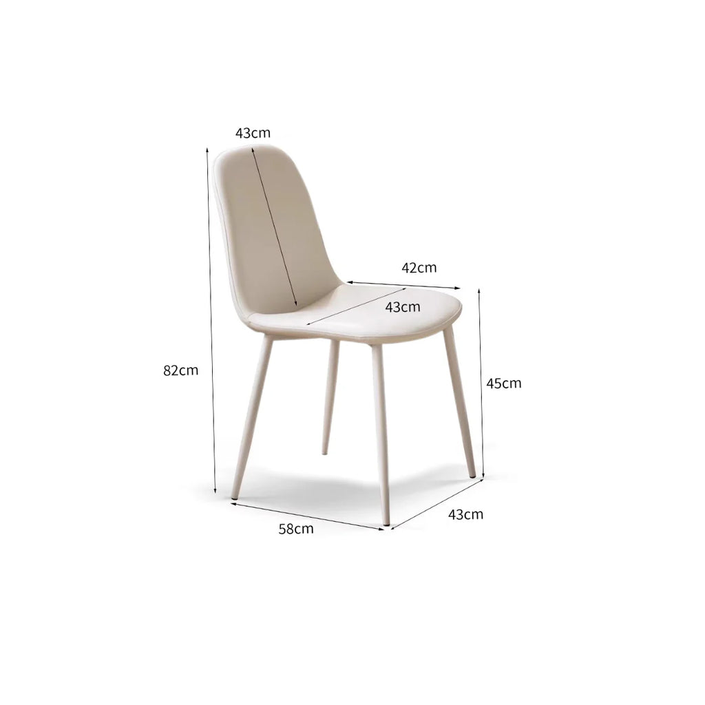 Jenna Vegan Leather Dining Chair
