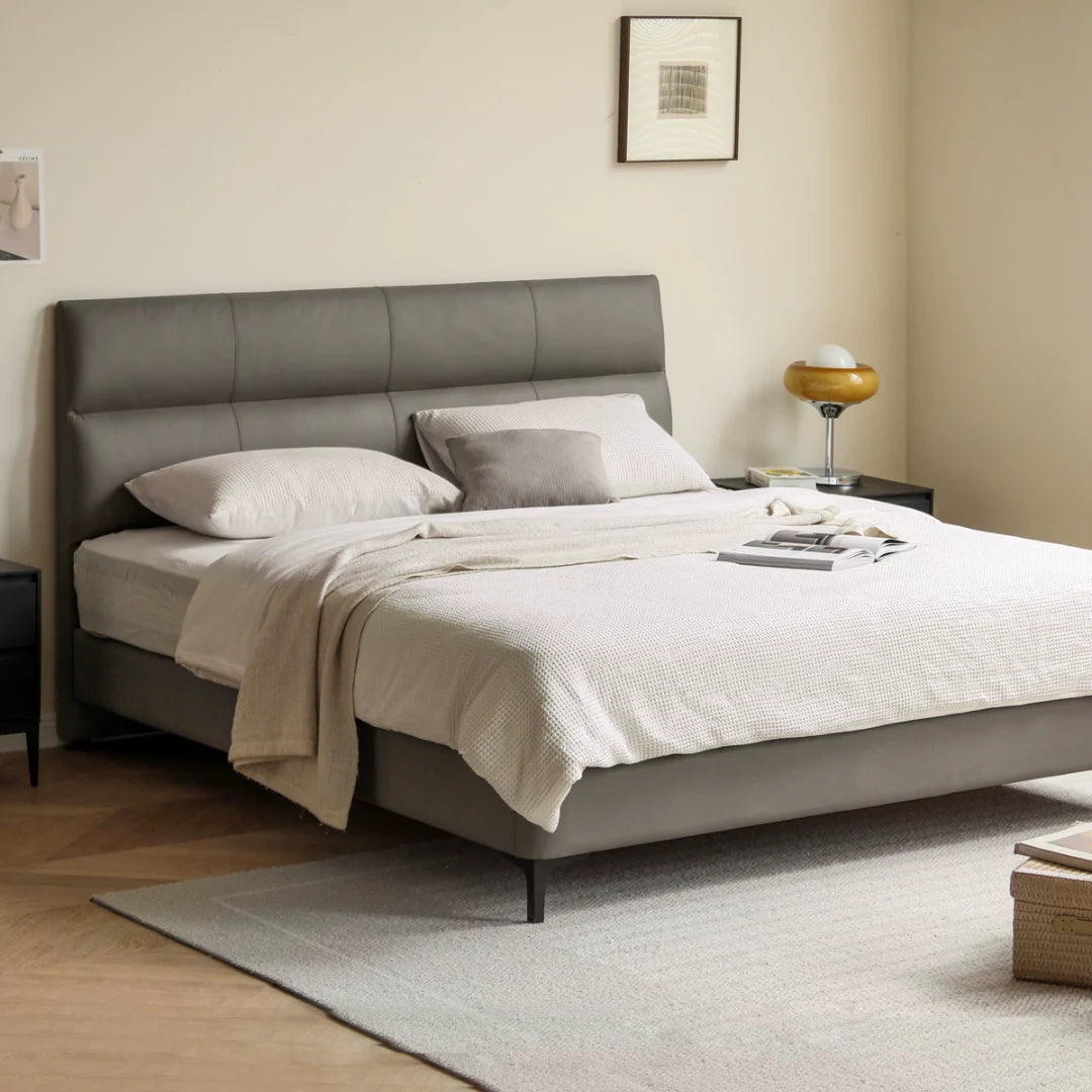 Kazo Leather Bed