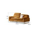 Kiiro 3 Seater Fabric Sofa