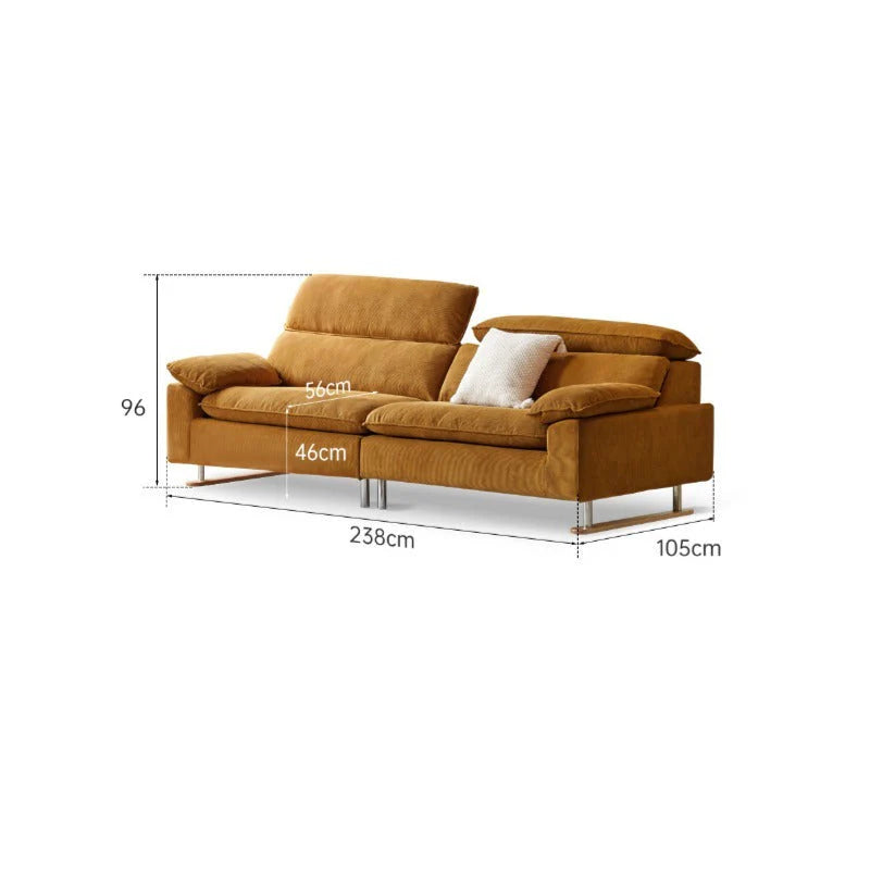 Kiiro 3 Seater Fabric Sofa