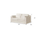 Laurel 3 Seater Fabric Sofa
