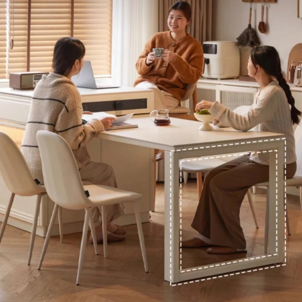 Laurel Sintered Stone Island and Extendable Dining Table
