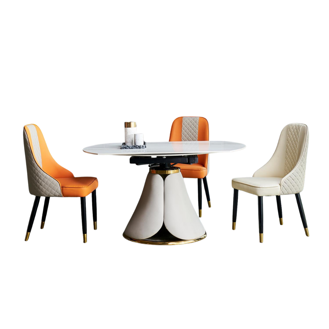Lotus Sintered Stone Extendable Table