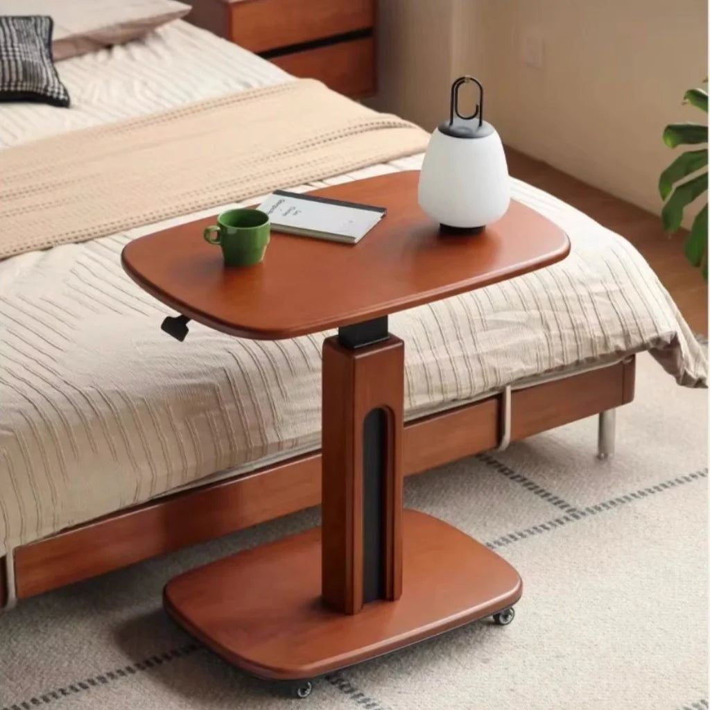 Maslow Solid Wood Height-Adjustable Side Table