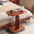 Maslow Solid Wood Height-Adjustable Side Table
