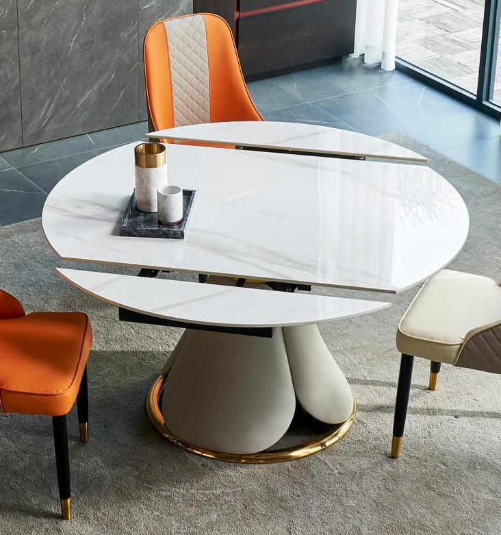 Lotus Sintered Stone Extendable Table