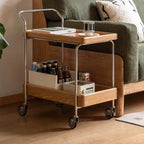 Noah Solid Oak Bar Cart