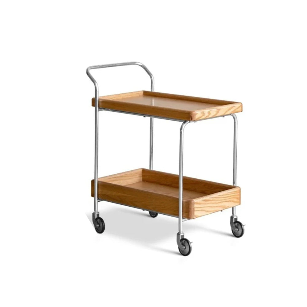 Noah Solid Oak Bar Cart