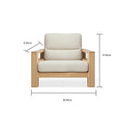 Paloma Solid Wood Sofa