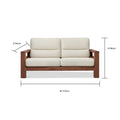 Paloma Solid Wood Sofa