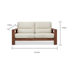 Paloma Solid Wood Sofa