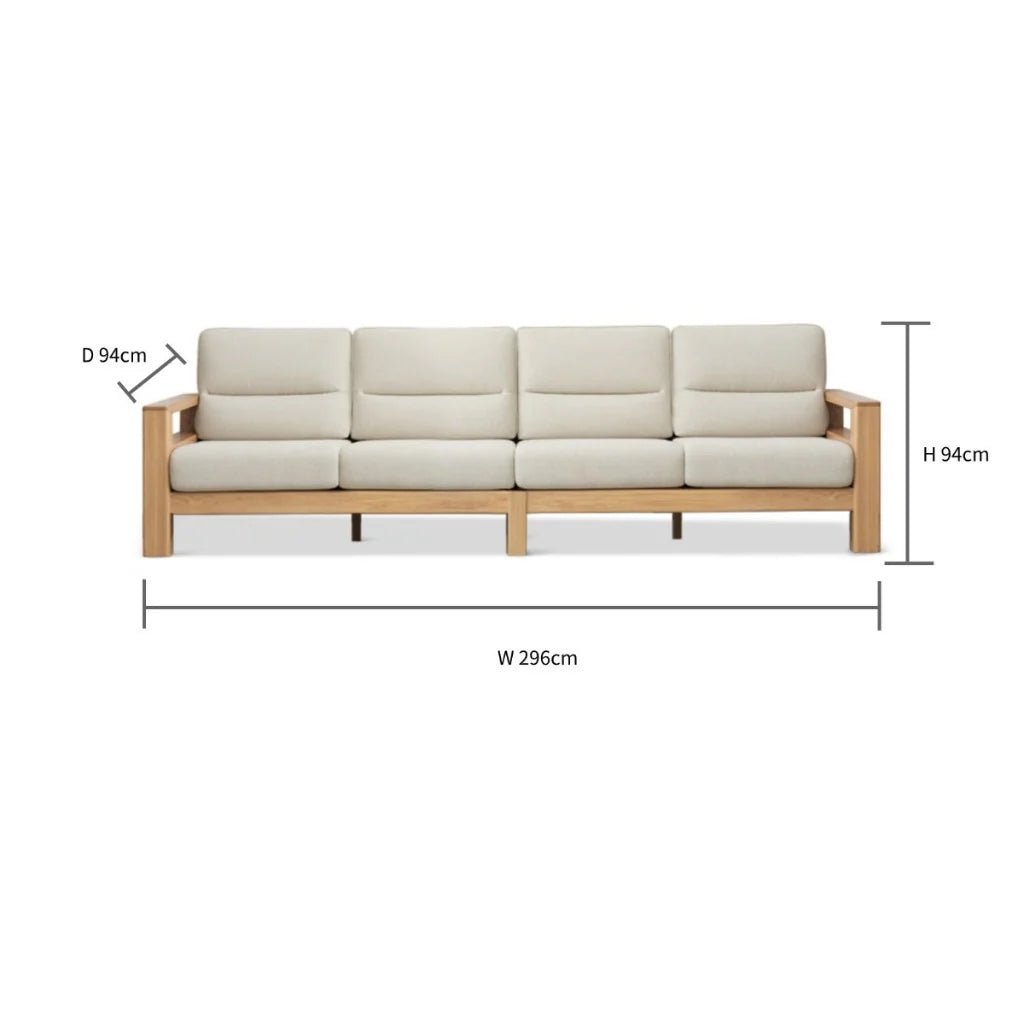 Paloma Solid Wood Sofa