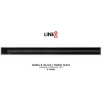 Line8 Model R Recessed Power Track - Black Hairline Finish