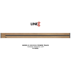 Line8 Model R Recessed Power Track - Burmese Teak Finish