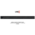 Line8 Model R Recessed Power Track - Spanish Black Marble Finish