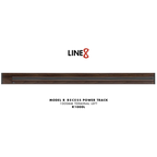 Line8 Model R Recessed Power Track - Brazilian Rosewood Finish