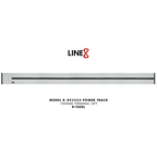Line8 Model R Recessed Power Track - Silver Hairline Finish