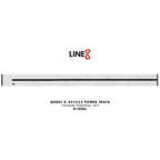 Line8 Model R Recessed Power Track - Indian White Marble Finish