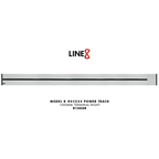 Line8 Model R Recessed Power Track - Silver Hairline Finish