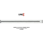 Line8 Model R Recessed Power Track - Indian White Marble Finish