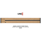 Line8 Model R Recessed Power Track - Burmese Teak Finish