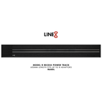 Line8 Model R Recessed Power Track - Black Hairline Finish