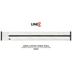 Line8 Model R Recessed Power Track - Indian White Marble Finish