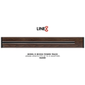 Line8 Model R Recessed Power Track - Brazilian Rosewood Finish