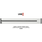 Line8 Model R Recessed Power Track - Silver Hairline Finish