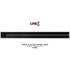 Line8 Model R Recessed Power Track - Black Hairline Finish