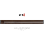 Line8 Model R Recessed Power Track - Brazilian Rosewood Finish