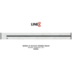 Line8 Model R Recessed Power Track - Indian White Marble Finish