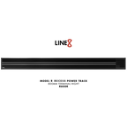 Line8 Model R Recessed Power Track - Black Hairline Finish