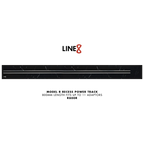 Line8 Model R Recessed Power Track - Spanish Black Marble Finish