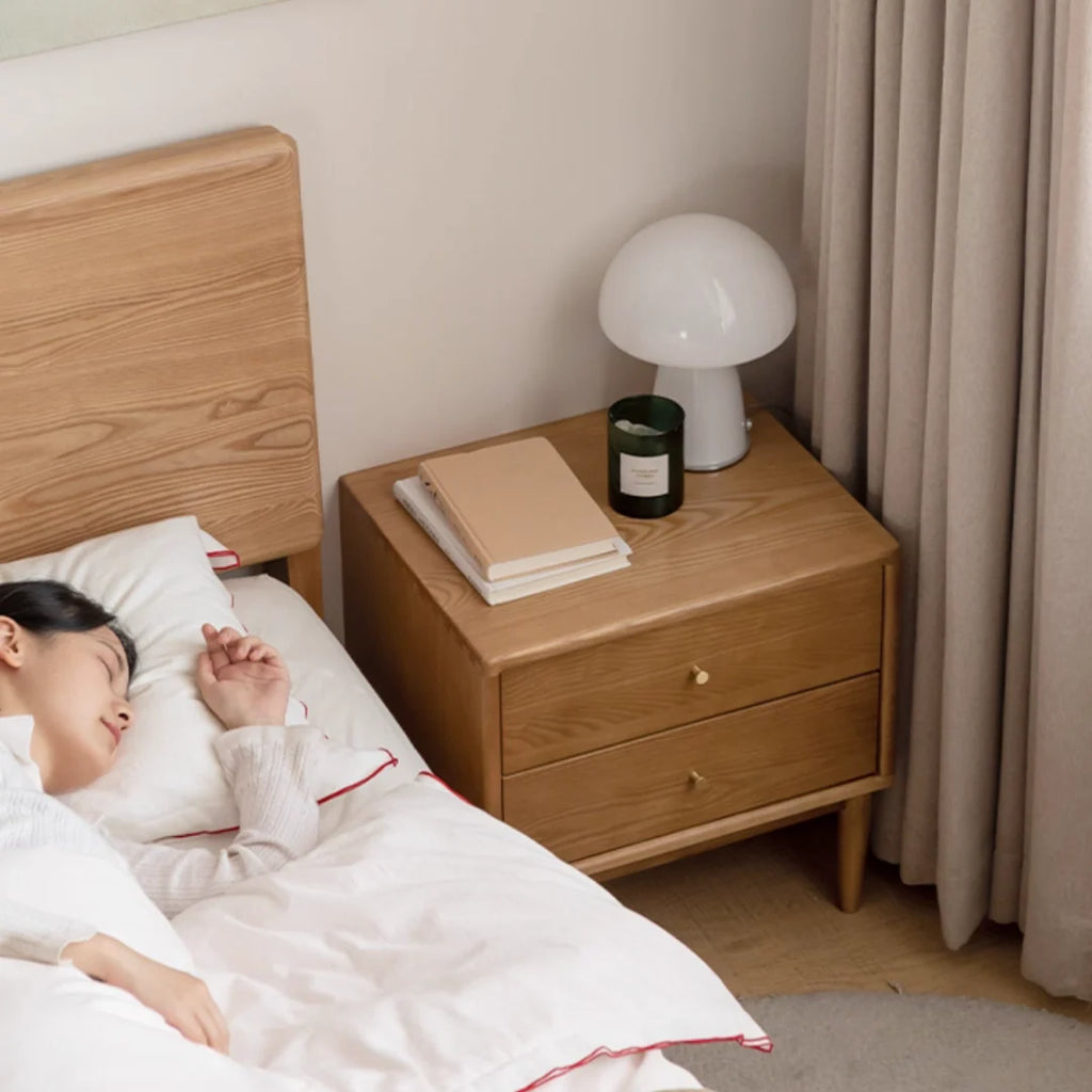 Rina Solid Wood Bedside Table