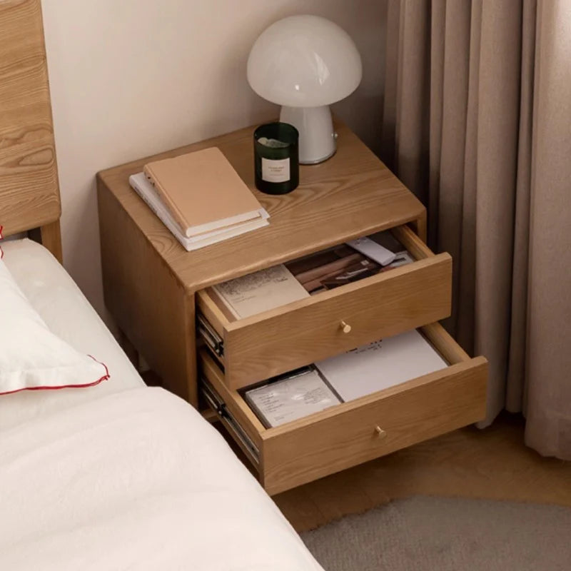 Rina Solid Wood Bedside Table