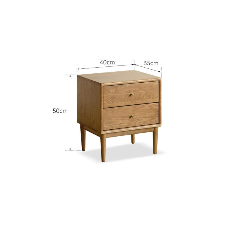 Rina Solid Wood Bedside Table