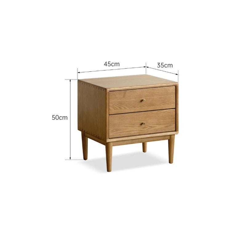Rina Solid Wood Bedside Table