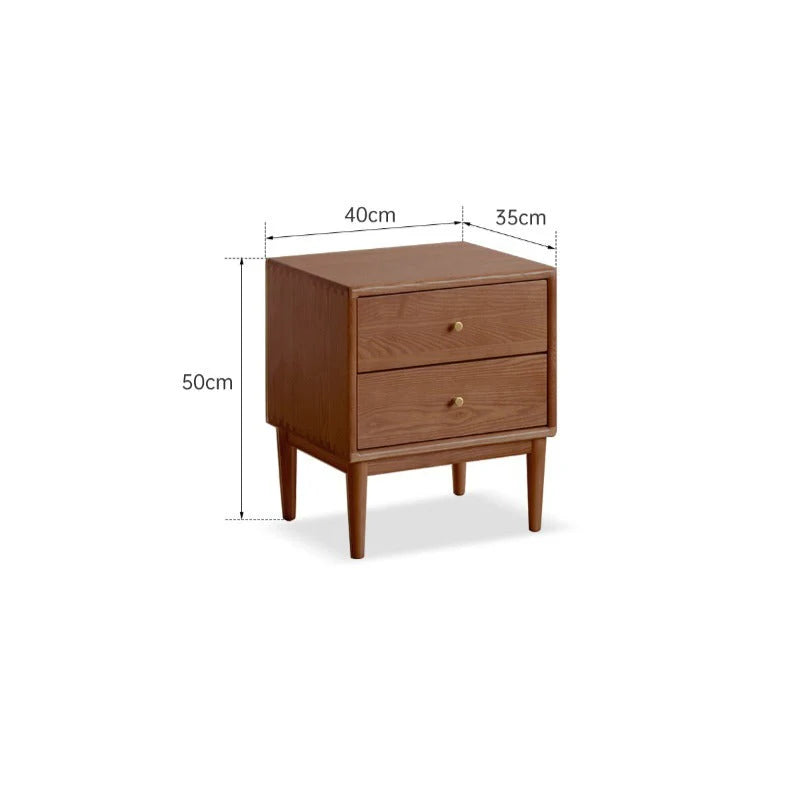 Rina Solid Wood Bedside Table
