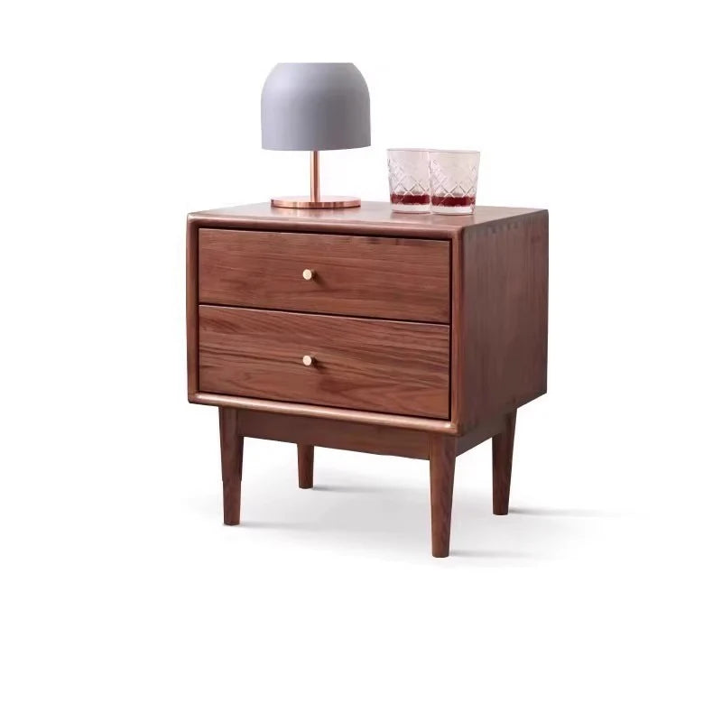 Ron Solid Wood Bedside Table