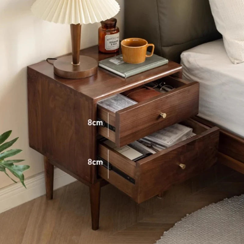 Ron Solid Wood Bedside Table