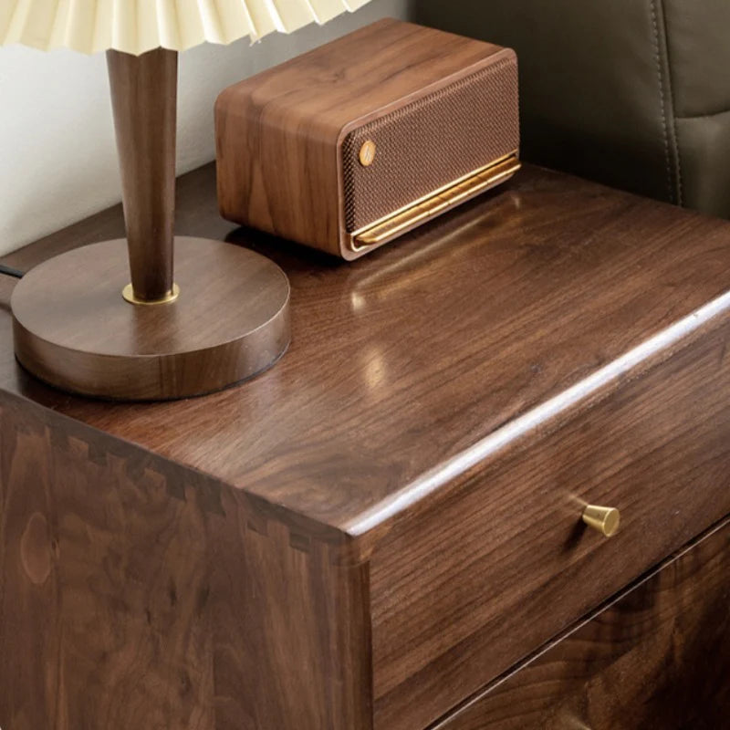 Ron Solid Wood Bedside Table