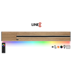 Line8 Model SL Surface Light Power Track - Burmese Teak Finish