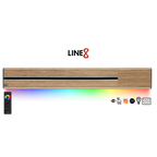 Line8 Model SL Surface Light Power Track - Burmese Teak Finish