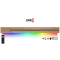 Line8 Model SL Surface Light Power Track - Burmese Teak Finish