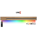 Line8 Model SL Surface Light Power Track - Burmese Teak Finish