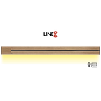 Line8 Model SL Surface Light Power Track - Burmese Teak Finish